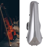 Maxbell 4/4 Violin Hard Case Sturdy Violin Storage for Beginner Violin Player Travel Silver