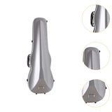 Maxbell 4/4 Violin Hard Case Sturdy Violin Storage for Beginner Violin Player Travel Silver