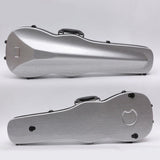 Maxbell 4/4 Violin Hard Case Sturdy Violin Storage for Beginner Violin Player Travel Silver