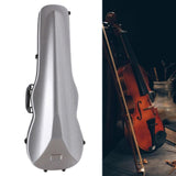 Maxbell 4/4 Violin Hard Case Sturdy Violin Storage for Beginner Violin Player Travel Silver