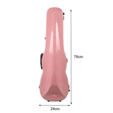 Maxbell 4/4 Violin Hard Case Sturdy Violin Storage for Beginner Violin Player Travel Pink