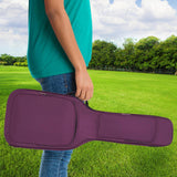 Maxbell Electric Guitar Bag Handbag Guitar Backpack for Classical Guitar Bass Guitar purple