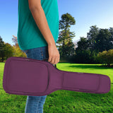 Maxbell Electric Guitar Bag Handbag Guitar Backpack for Classical Guitar Bass Guitar purple