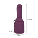 Maxbell Electric Guitar Bag Handbag Guitar Backpack for Classical Guitar Bass Guitar purple