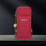 Maxbell Chinese Hulusi Flute Storage Case for Beginner Outdoor Performance Traveling Red