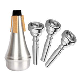 Maxbell Trumpet Mute and Mouthpiece Rhythm Trumpet Mute for Musician Wind Instrument
