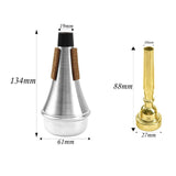 Maxbell Rhythm Trumpet Mute with Trumpet Mouthpiece (3C 5C 7C) for Jazz Music Lovers