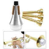 Maxbell Rhythm Trumpet Mute with Trumpet Mouthpiece (3C 5C 7C) for Jazz Music Lovers