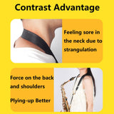 Maxbell Sax Neck Strap Portable Wind Instrument Strap for Alto Soprano Holiday Gifts