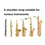 Maxbell Sax Neck Strap Portable Wind Instrument Strap for Alto Soprano Holiday Gifts