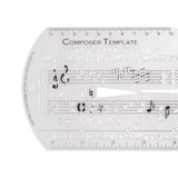 Maxbell Composing Template Stencil Measuring Ruler Multifunction Staff Drawing Ruler A