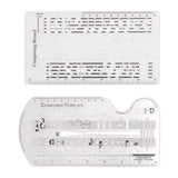 Maxbell Composing Template Stencil Measuring Ruler Multifunction Staff Drawing Ruler A