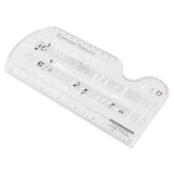 Maxbell Composing Template Stencil Measuring Ruler Multifunction Staff Drawing Ruler A