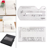 Maxbell Composing Template Stencil Measuring Ruler Multifunction Staff Drawing Ruler A