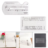 Maxbell Composing Template Stencil Measuring Ruler Multifunction Staff Drawing Ruler A