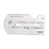 Maxbell Composing Template Stencil Measuring Ruler Multifunction Staff Drawing Ruler A