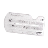 Maxbell Composing Template Stencil Measuring Ruler Multifunction Staff Drawing Ruler A