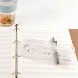 Maxbell Composing Template Stencil Measuring Ruler Multifunction Staff Drawing Ruler A