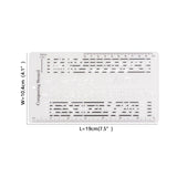 Maxbell Composing Template Stencil Measuring Ruler Multifunction Staff Drawing Ruler B