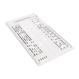 Maxbell Composing Template Stencil Measuring Ruler Multifunction Staff Drawing Ruler B
