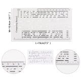 Maxbell Composing Template Stencil Measuring Ruler Multifunction Staff Drawing Ruler B