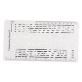 Maxbell Composing Template Stencil Measuring Ruler Multifunction Staff Drawing Ruler B