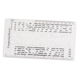 Maxbell Composing Template Stencil Measuring Ruler Multifunction Staff Drawing Ruler B
