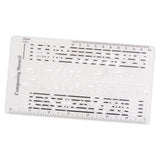 Maxbell Composing Template Stencil Measuring Ruler Multifunction Staff Drawing Ruler B