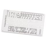 Maxbell Composing Template Stencil Measuring Ruler Multifunction Staff Drawing Ruler B
