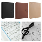 Maxbell Music Sheet File Holder Note File Organizer for Home Office Worker Musicians A 30Pcs Inner Pages