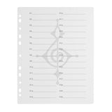 Maxbell Music Sheet File Holder Note File Organizer for Home Office Worker Musicians A 30Pcs Inner Pages