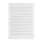 Maxbell Music Sheet File Holder Note File Organizer for Home Office Worker Musicians A 30Pcs Inner Pages