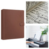 Maxbell Music Sheet File Holder Note File Organizer for Home Office Worker Musicians B 30Pcs Inner Pages