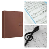 Maxbell Music Sheet File Holder Note File Organizer for Home Office Worker Musicians B 30Pcs Inner Pages