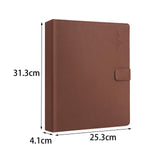 Maxbell Music Sheet File Holder Note File Organizer for Home Office Worker Musicians B 30Pcs Inner Pages