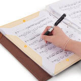 Maxbell Music Sheet File Holder Note File Organizer for Home Office Worker Musicians B 30Pcs Inner Pages