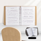 Maxbell Music Sheet File Holder Note File Organizer for Home Office Worker Musicians C 20Pcs Inner Pages