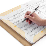 Maxbell Music Sheet File Holder Note File Organizer for Home Office Worker Musicians C 20Pcs Inner Pages