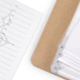 Maxbell Music Sheet File Holder Note File Organizer for Home Office Worker Musicians C 20Pcs Inner Pages