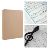 Maxbell Music Sheet File Holder Note File Organizer for Home Office Worker Musicians C 20Pcs Inner Pages