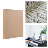 Maxbell Music Sheet File Holder Note File Organizer for Home Office Worker Musicians C 20Pcs Inner Pages