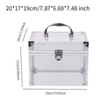 Maxbell Medication Box Dustproof with Handle First Aid Box for Family Travel Camping