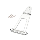 Maxbell Guitar Trapezoidal Tailpiece Bridge Bass Bridge Tailpiece for Archtop Guitar silver