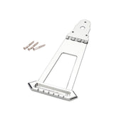 Maxbell Guitar Trapezoidal Tailpiece Bridge Bass Bridge Tailpiece for Archtop Guitar silver