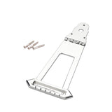 Maxbell Guitar Trapezoidal Tailpiece Bridge Bass Bridge Tailpiece for Archtop Guitar silver
