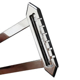 Maxbell Guitar Trapezoidal Tailpiece Bridge Bass Bridge Tailpiece for Archtop Guitar silver