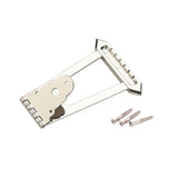 Maxbell Guitar Trapezoidal Tailpiece Bridge Bass Bridge Tailpiece for Archtop Guitar beige
