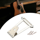 Maxbell Guitar Trapezoidal Tailpiece Bridge Bass Bridge Tailpiece for Archtop Guitar beige