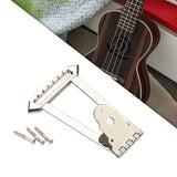 Maxbell Guitar Trapezoidal Tailpiece Bridge Bass Bridge Tailpiece for Archtop Guitar beige