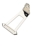 Maxbell Guitar Trapezoidal Tailpiece Bridge Bass Bridge Tailpiece for Archtop Guitar beige